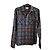 Camicia a quadri da uomo Diesel blu e marrone taglia M 38