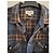 Camicia a quadri da uomo Diesel blu e marrone taglia M 38 - vista 2