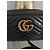 Borsa a spalla Gucci Marmont in pelle nera Nero - vista 4