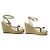 SCARPE LOUIS VUITTON SANDALI 39 PIATTAFORME HORIZON CON TACCHI A CUNEA Crudo - vista 3
