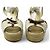 SCARPE LOUIS VUITTON SANDALI 39 PIATTAFORME HORIZON CON TACCHI A CUNEA Crudo - vista 4