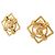 Chanel ORECCHINI VINTAGE LOGO CC DIAMANTE CASTELLANE 1990 D'oro - vista 4