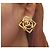 Chanel ORECCHINI VINTAGE LOGO CC DIAMANTE CASTELLANE 1990 D'oro - vista 9
