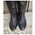 Botas Diesel de cuero negro con tachuelas - vista 3