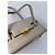 Céline Vintage Celine Lederhandtasche Weiß - Ansicht 14