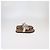 Hermès Sandalias planas Empire de cuero gris/blanco Hermes - vista 3