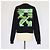 Off White Sudadera de manga larga de algodón negro con estampado floral Off-White - vista 3