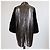 Cappotto con zip in pelle e pelliccia nera metallizzata/embossed coccodrillo di Versace Nero Metallico - vista 3