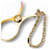 Hermès Hermes Clip Keychain HERMES Fillou Glove Holder Charm Golden  - view 2