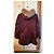 Chaqueta de plumas Max Mara The Cube burdeos con capucha de piel - vista 3