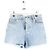 Alexandre Vauthier Shorts mini de algodão azul