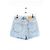 Alexandre Vauthier Shorts mini de algodão azul - vista 3