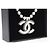 CC Perlen Metall Email Grau Halskette Chanel - Ansicht 12
