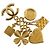 Spilla Charm Icona Chanel D'oro