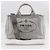 Borsa Prada Canapa in denim grigio chiaro - vista 17