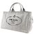 Borsa Prada Canapa in denim grigio chiaro - vista 2
