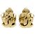 Orecchini a clip placcati in oro Chanel Coco Mark D'oro
