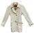 Burberry London Trenchcoat Weiß Polyester