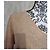 Pull feminino Bellerose bege com decote em V Tamanho 2 (38 / M) - vista 2
