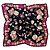 Emanuel Ungaro foulard in seta vintage 1990s Nero Viola scuro
