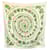 Hermès Hermes Vintage White Green Silk Scarf Carrosserie1975 Ledoux  ref.2559840