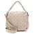 Bolso Satchel Babylone de Cuero Mahina de Louis Vuitton con cadena BB Gris