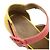 Sandali con zeppa in pelle Ines di Hermès Rosa Multicolore Giallo - vista 9