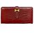 Hermès Hermes Bearn Soufflet Shiny Alligator Long Wallet Brown Bronze