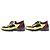 Chanel COCO Mark Tweed Switch Wildleder-Sneaker Braun Schwarz Golden Gelb - Ansicht 3