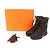 Botas Cortas Hermès de Cuero de Ternera Negro - vista 2