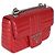 Bolsa de corrente média em couro de bezerro macio vermelho Impunture Diagramme da Prada - vista 4