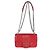 Bolsa de corrente média em couro de bezerro macio vermelho Impunture Diagramme da Prada - vista 5
