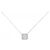 Autre Marque Collana in platino e diamanti Argento