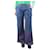 Autre Marque Blue denim wide-leg trousers - size UK 8 Cotton  ref.2561308