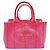 Prada Canapa Mini Tote aus Canvas in Pink - Ansicht 2