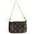 Borsa Mini Pochette Accessoires Monogram Louis Vuitton Marrone Monogramma