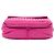 Borsa a tracolla Bottega Veneta in nappa rosa Intrecciato con tasca frontale - vista 3