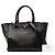 Sac à main Prada en cuir de veau noir, petit modèle, avec poches jumelles cousues. - vue 10
