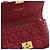 Clutch da polso DiorAddict in agnello rosso Cannage - vista 9