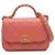 Chanel Pink Quilted Lammleder Kette Infinity Handtasche.