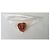 Yves Saint Laurent Arty Spilla a Cuore Rossa Oro Rosso D'oro Gold hardware - vista 11