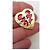 Yves Saint Laurent Arty Spilla a Cuore Rossa Oro Rosso D'oro Gold hardware - vista 2