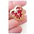 Yves Saint Laurent Arty Spilla a Cuore Rossa Oro Rosso D'oro Gold hardware - vista 3