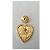 Yves Saint Laurent Arty Spilla a Cuore Rossa Oro Rosso D'oro Gold hardware - vista 6