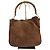 Borsa a spalla Gucci in pelle / camoscio marrone 284
