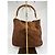 Borsa a spalla Gucci in pelle / camoscio marrone 284 - vista 4