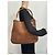 Borsa a spalla Gucci in pelle / camoscio marrone 284 - vista 8