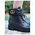 Gucci Botas de tornozelo acolchoadas GG Marmont Preto - vista 4