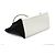 Trapèze Borsa Céline Phoebe Philo Trapeze Media in Pelle Bianco Latte e Nero con Tracolla Crudo - vista 5