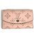 Billetera compacta Anae en Mahina Monogram de Louis Vuitton Rosa